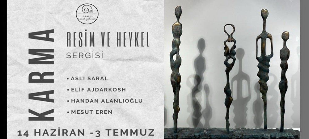Karma Resim ve Heykel SergisiEvrim Sanat Galerisi’nde Açıldı.
